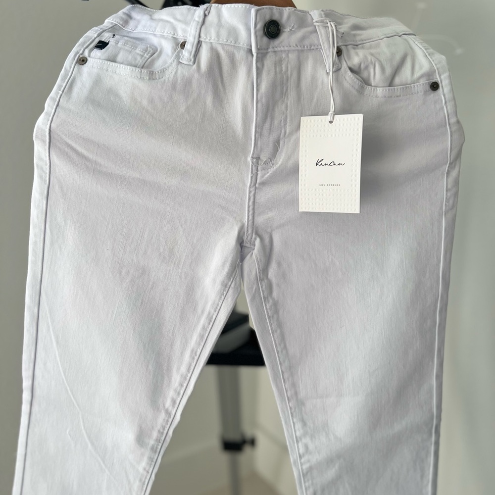 Kan Can Women's Mid Waist Skinny Fit Denim Jeans